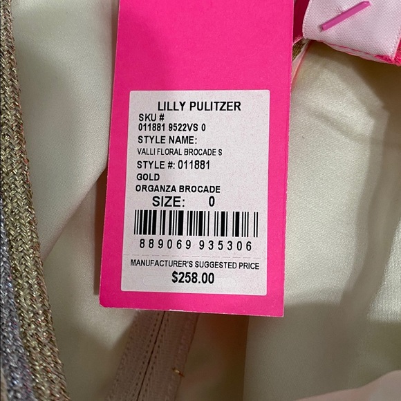 NWT Lilly Pulitzer Valli Floral Brocade Shift Dress - Picture 7 of 7